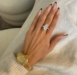 8 Carat Marquise Cut Lab Grown Diamond 18K Gold Plated Engagement <b>Ring</b> for Women | Luxury Solitaire IGI Certification Diamonds - Product Image 1