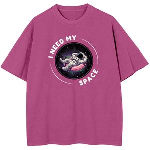 เสื้อยืดพิมพ์ลายกราฟิกผู้ชายทรงโอเวอร์ไซส์ ผ้าฝ้าย สตรีทแวร์ลำลอง แขนสั้น รับผลิตเสื้อผ้าขายส่งแบบ Private Label - Product Image 3