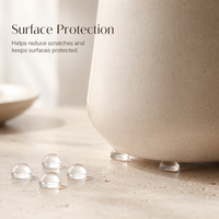 Pads de protection transparents en PVC demi-rond pour porte vitrée, amortisseurs de chocs, protection de surface 8x2.2mm