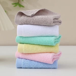 Serviette de toilette écologique réutilisable en coton à absorption rapide – Fournisseur en gros pour commandes en vrac – Coton couleur unie - Product Image 1