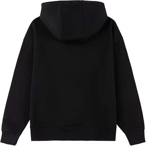 Sweat à capuche vintage pour homme, 100% coton, épais, streetwear, coupe oversize, fermeture éclair double sens, épaules tombantes, vierge - Product Image 2