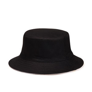Unisex Bucket <b>Hat</b> Solid Color <b>Light</b> Blue Cotton Linen Casual Spring Summer Adult - Product Image 2