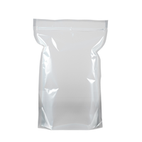 Pochette transparente haut de gamme à fermeture éclair, en PET/LLDPE, qualité alimentaire, haute barrière, taille personnalisée pour le stockage de snacks gourmands