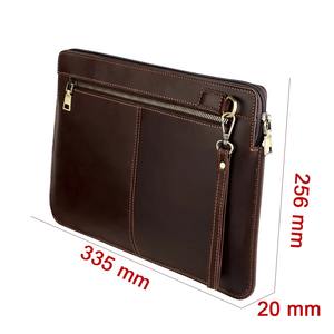 Funda Protectora para Portátil de Cuero Genuino, Estilo Bandolera, para Trabajo, Negocios y Viajes, LS-0256, Gran Venta - Product Image 1