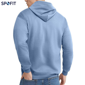 Wholesale Hot Selling Highweight Men's Casual Hoodies Lined Washed School Style Oversized Zip-up with 3D Pattern Winter Hooded - Product Image 4