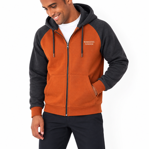 Sudadera HIC de Alta Calidad, Estilo Urbano, 430 g/m², 100% Algodón, Lisa, Invierno, Personalizable con Logotipo, Bolsillo Tejido, Cierre de Media Cremallera, Corte Regular para Hombre - Product Image 4