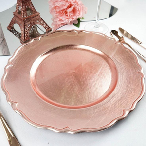 Plato de cobre redondo superventas, hecho a mano, estilo vintage, vajilla de metal pulido para mesas de bodas y fiestas - Product Image 5
