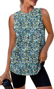 Débardeurs décontractés sans manches en tricot pour femmes, doux, extensibles, côtelés, avec nœud, en Spandex/Coton, séchage rapide, respirants, écologiques - Product Image 3