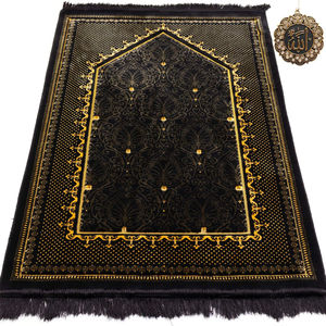 Tapis de prière Jaenamaz au design moderne, tapis islamiques en soie, mousse et laine, impression par sublimation, broderie, tapis de prière quotidiens pour mosquée - Product Image 6