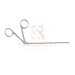 Pinces Rhoton angulaires pour neurochirurgie, certifiées CE Classe I, pour la manipulation précise des tissus cérébraux en chirurgie - Product Image 3
