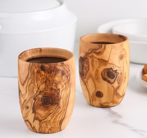 Solid Wood Coffee Mug Handmade Natural Wooden Mug Rustic Style Eco Friendly Drinking Mug for Home Use - Product Image 3