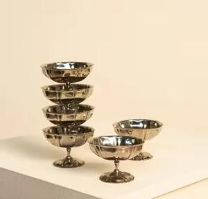 Smooth Finish Metal <b>Ice</b> <b>Cream</b> <b>Bowl</b> For Dessert Serving In Cafe Dining Setup - Product Image 2