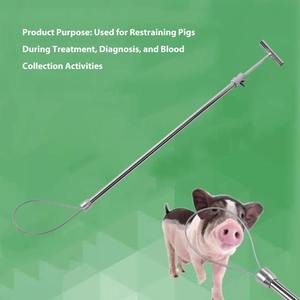 Vara de Sujeción para Cerdos de Acero Inoxidable, Herramienta de Captura de Animales para Cerdos y Perros, Equipo Agrícola - Product Image 2