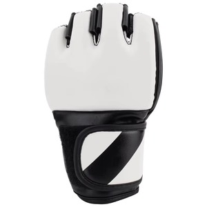 Gants MMA demi-doigts en cuir avec fermeture Velcro unisexe pour l'entraînement aux arts martiaux - Product Image 2