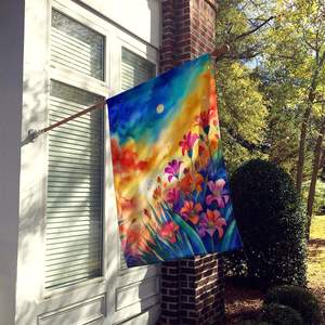 Alstroemerias Multicolor gran porche manga poste decorativo patio Banner ilustraciones Color casa bandera colgante de pared hecho duradero - Product Image 2