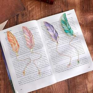 Marcapáginas de metal avanzado con diseño delgado y ligero para lectura diaria, diario, planificación y uso en oficina. - Product Image 4