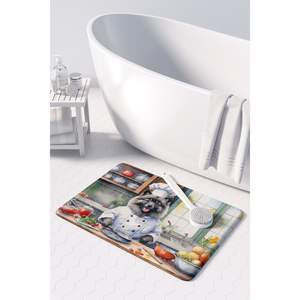 Alfombra de cocina de espuma viscoelástica Keeshond the Chef, cojín antifatiga lavable a máquina, alfombra de baño cómoda o alfombra de cocina - Product Image 3