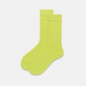 Calcetines unisex de color sólido, 73% algodón, 24% nailon, 3% spandex, transpirables, para uso diario, informales, para hombre, OEM, venta al por mayor, para mujer - Product Image 4
