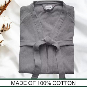 Peignoir de luxe pour homme en tissu éponge 100 % coton, confortable, à manches longues, vêtement de détente haut de gamme pour un style de vie moderne - Product Image 3