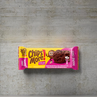 Chipsmoree Crispy 135G Double Rich Chocolate Chips Biscuits sucrés semi-durs à la pâte à sucre, certifiés Halal, sachet boîte 4.5%