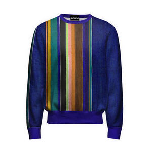 Sudadera de Felpa Personalizada de Alta Calidad para Hombre, Cuello Redondo, Poliéster/Algodón, Estampado Digital, Color Liso, con Cierre de Cremallera - Product Image 1