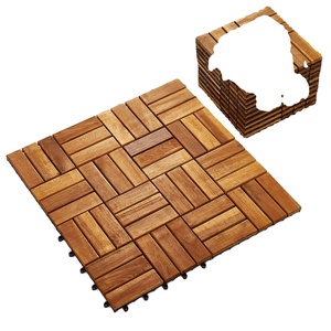 Dalles de sol en bois d'acacia imperméables à emboîtement pour usage intérieur et extérieur - Product Image 5