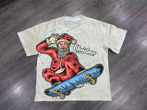 Camiseta de Hombre Vintage Lavada y Desgastada, Cuello Redondo, Algodón Orgánico, Estampado DTG, Camisetas Gráficas para Hombre, Ropa Urbana - Product Image 3