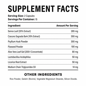 Cápsulas de Hoja de Senna y Cáscara de Psyllium de Marca Privada, Fabricante OEM ODM - Product Image 5