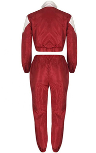 Nouvelle Collection 2026 – Ensemble Survêtement Coupe-Vent Femme Tendance avec Pantalon Rayé et Veste Zippée – Vente Flash - Product Image 3