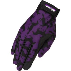 Guantes de equitación antideslizantes Servicio OEM Guantes de equitación Cuero Personalizado Equitación Ecuestre Guantes Jinete de carreras de caballos - Product Image 1