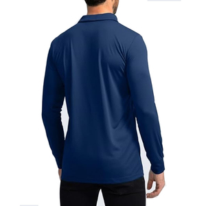 Polo de Alta Calidad para Hombre, Personalizado, Transpirable, de Algodón, Sin Costuras, Elástico, de Manga Corta, Casual, Tallas Grandes - Product Image 3