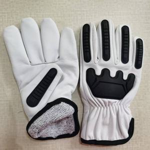 Gants en cuir souple personnalisés à doigts complets, respirants, pour hommes, avec logo antidérapant, protection des mains et des bras - Product Image 3