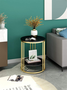 Coffee <b>Table</b> Iron and Wood <b>Sofa</b> <b>Side</b> Telephone Corner <b>Table</b> Snack End <b>Table</b> Metal Dining Chair Center <b>Table</b> for Livingroom - Product Image 1