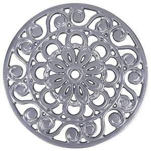 Trépied en métal aluminium finition antique, forme ronde, résistant à la chaleur et écologique, trépied en métal de haute qualité sur pieds - Product Image 4