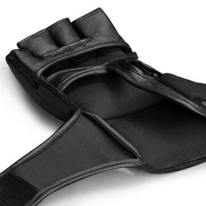 Guantes de MMA de PVC y Cuero Premium con Diseño de Medio Dedo/Sin Dedos para Entrenamiento de Boxeo y Actividades de Lucha - Product Image 4