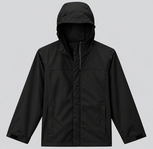 Premium Casual Canvas Stand Collar Zipper Front <b>Lightweight</b> Autumn <b>Rain</b> <b>Jacket</b> with Customizable Logo - Product Image 1