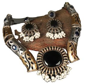 Juego de Anillo y Pendientes de Zirconia con Bisel de Cobre Chapado en Oro para Mujer, Estilo Bohemia, para Bodas, Compromisos y Fiestas - Product Image 1