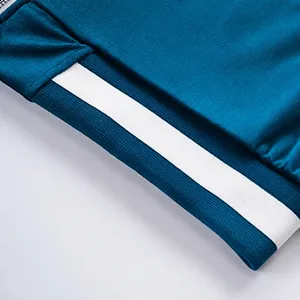 Ensemble de survêtement unisexe en velours imprimé respirant à capuche, 2 pièces, avec veste zippée intégrale et pantalon, idéal pour l'hiver – Direct Usine - Product Image 5