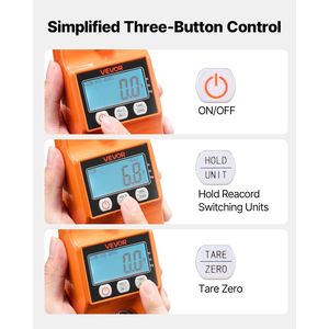 Bilancia Digitale a Gancio con Display LCD, Capacità Massima 400 kg, Precisione 0,2 kg, Struttura in Alluminio Pressofuso - Product Image 6