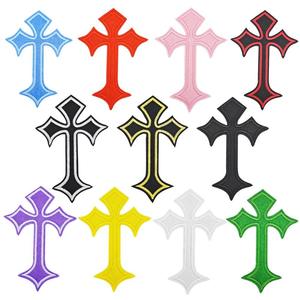 Patchs thermocollants personnalisés en tissu sergé de haute qualité, brodés avec un motif floral sur mesure, à appliquer au fer. - Product Image 5