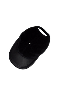High Quailty 100% Genuine Other Leather Baseball <b>Cap</b> Unisex Premium Canvas Fabric Finish Common Custom Golf <b>Hat</b> - Product Image 2