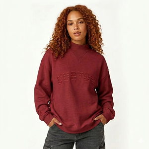 Suéter Oversize de Cuello Alto para Mujer, Estilo Moderno y Relajado, Esencial para el Armario, Proveedor de Marca Privada - Product Image 1