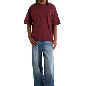 Custom Logo High Quality 260 GSM Heavy Weight <b>Box</b> Fit 100% Cotton <b>Drop</b> Shoulder Oversized Solid Cropped T Shirts Anti-wrinkle - Product Image 4