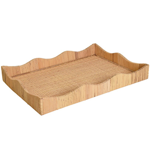 High Quality Rattan <b>Tray</b> Handmade Vietnam Natural Woven Serving <b>Tray</b> Decorative Home <b>Decor</b> Basket <b>Tray</b> Wholesale Manufacturer - Product Image 2