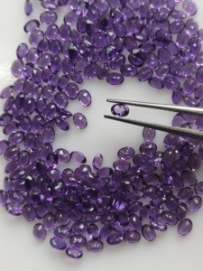 Natural <b>African</b> Amethyst 3.5x2.5MM Oval Cut Purple Best Quality Loose Gemstone for Jewelry Making - Product Image 4