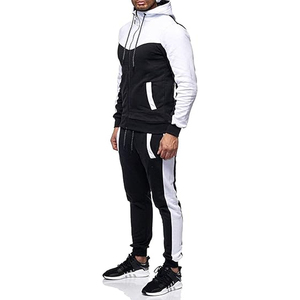 Wholesale Men Hooded Tracksuit Jogger <b>Set</b> Casual Streetwear Sportswear Gym Fitness Running Sweat Suit Wear - Product Image 2