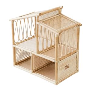 Creative Rattan Baby <b>Doll</b> House <b>Doll</b> House Accessories <b>Doll</b> House For Girls Diy <b>Doll</b> House Vietnam Factory - Product Image 1