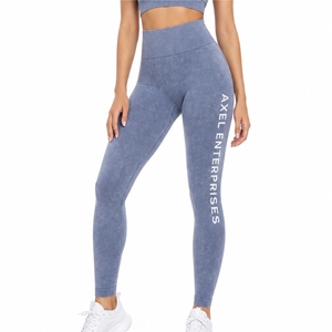 Women <b>Leggings</b> High Waist Fitted Stretch Full Length Activewear Stretch Fabric Full Length Comfort Fit Stretch Fabric <b>Leggings</b> - Product Image 2