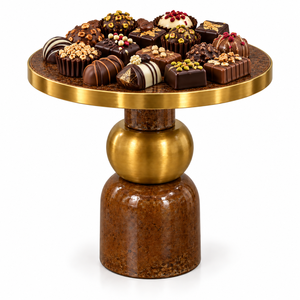 Support à chocolat texturé de luxe en forme ondulée pour hôtels, restaurants, mariages et événements de prestige – Tailles et couleurs personnalisées disponibles ici - Product Image 5
