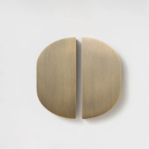 Poignée de meuble minimaliste en laiton massif, forme originale, durable, pour porte d'armoire - Product Image 6